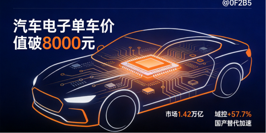汽车电子单车价值突破8000元：2026年域控出货翻番，国产Tier1进入加速替代期